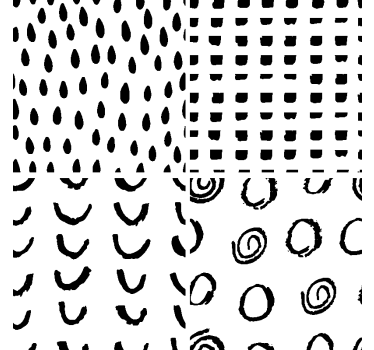 Različni vzorci sodobni podstavki za pijače - TenStickers
