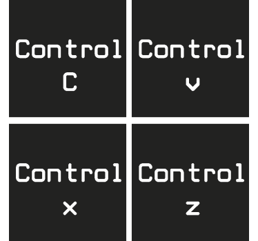 Nadzor c + control v geeky coasters - TenStickers