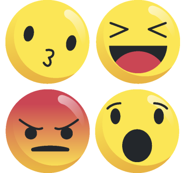 Emotikoni geeky coasters - TenStickers