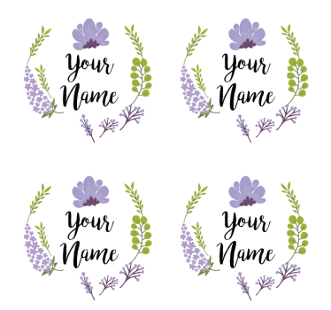 Cvetlični z imenom personalizirane preproge za pivo - TenStickers