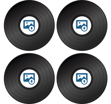 Disk s fotografijo prilagojene preproge za pivo - TenStickers