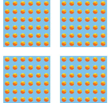 Podstavke za kozarce sodobni barvni krožni vzorec - TenStickers