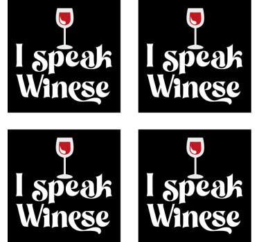 Wine glass humor podstavek za kozarce piva - TenStickers