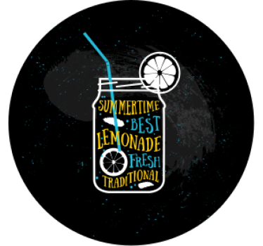 Podstavke za kozarce sodobni osvežujoča limonada - TenStickers