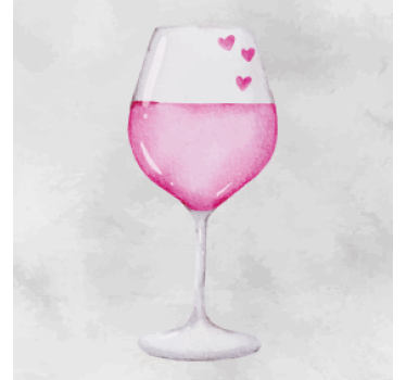 Kozarci vina moderna pijača podmetač - TenStickers