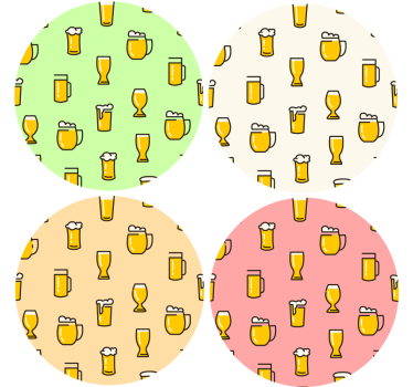 Vinilni podloga z vzorcem piva - TenStickers