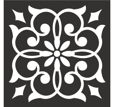 Oblika rože elegantna bela čipka moderna podstavka za pijačo - TenStickers