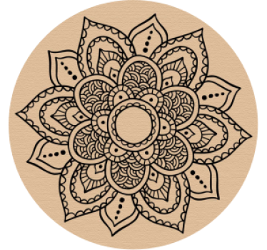 Mandala lesen vzorec za podstavke za pivo - TenStickers