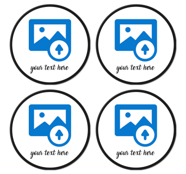 Slika po meri z besedilom prilagojene podstavki za pivo - TenStickers
