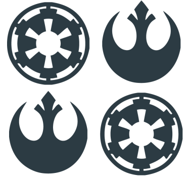 Symbolic emblems collection podstavki za kozarce moderne - TenStickers