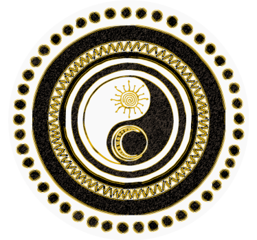 Yin in yang sodobni podloga za pijače - TenStickers