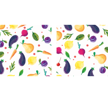 Colorful fruit pattern podstavki za kozarce sodobni - TenStickers
