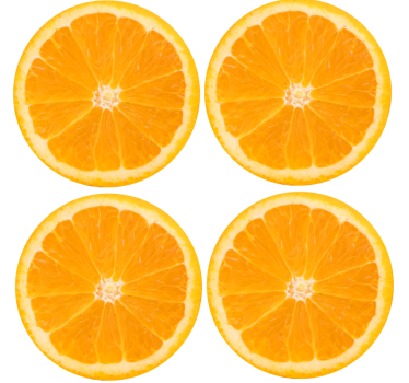 Podstavke za kozarce sodobni nabor citrusnih rezin - TenStickers