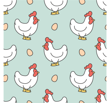 Podstavke za kozarce sodobni motiv piščancev in jajc - TenStickers