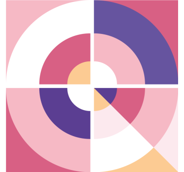 Geometric colorful shapes podstavki za kozarce sodobni - TenStickers