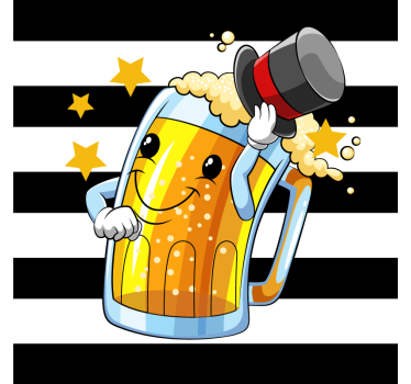 Smešno pivske podstavke za pivsko oblikovanje - TenStickers