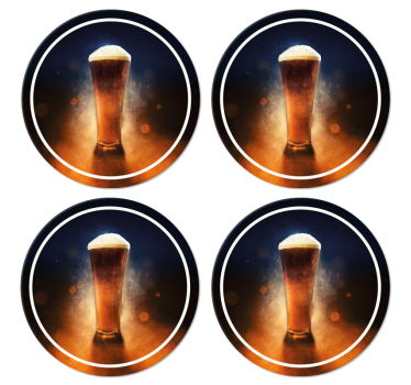 podloga za pivo iz svežega piva - TenStickers