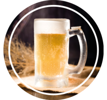 Dobri podloga za stekleno pivo iz svežega piva - TenStickers