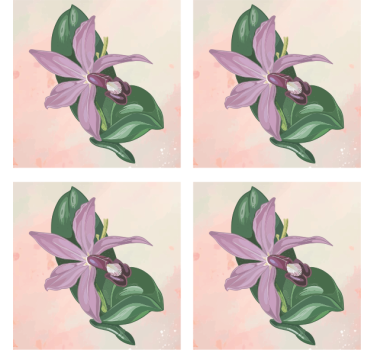 Elegant orchid blossom sodobni podstavki za kozarce - TenStickers