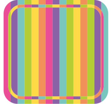 Vibrant colorful pattern podstavek za kozarce pivski - TenStickers
