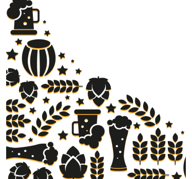 Različni simboli na podstavkih za belo pivo - TenStickers