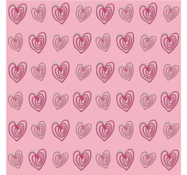 Layered heart patterns podstavki za kozarce moderne - TenStickers