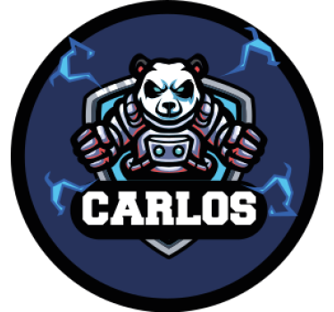 Panda emblem with name podstavek za pivske kozarce - TenStickers