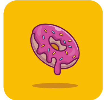 Pink iced pastry podstavek za kozarce - TenStickers