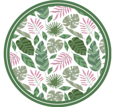 Tropical leaf concept podstavek za kozarce - TenStickers