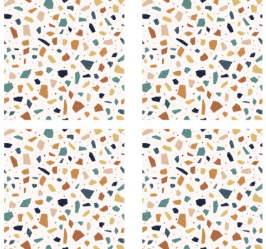 Terrazzo pattern surface podstavek za kozarce piva - TenStickers