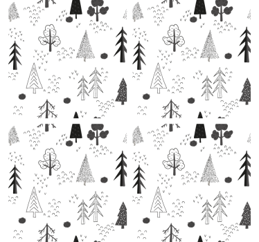 Bela minimalistična drevesa moderni podstavek za pijačo v nordijs - TenStickers