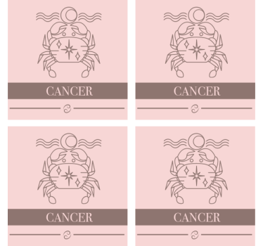Cancer zodiac symbol personalizirani podstavki - TenStickers