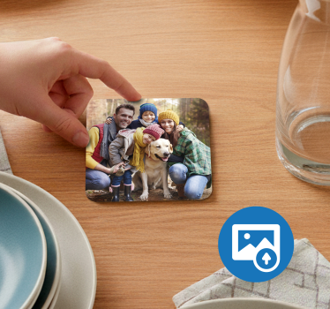 Personaliziran podložek za kozarce s fotografijo - TenStickers