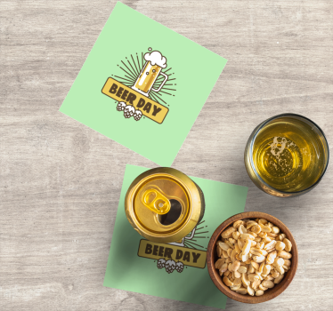 Beer mug celebration s podstavkom za kozarce - TenStickers