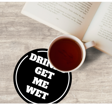 Bold circular quote design podstavek za kozarce - TenStickers