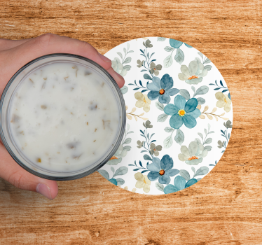 Botanical textured finish podstavki za kozarce moderni - TenStickers