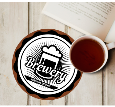 Brewery premium quality emblem podstavek za kozarce - TenStickers
