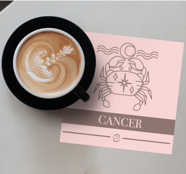 Cancer zodiac symbol personalizirani podstavki - TenStickers