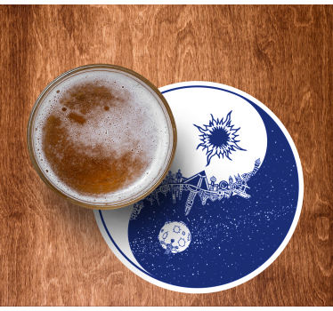 Celestial cosmic scene podstavek za kozarce - TenStickers