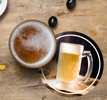 Dobri podloga za stekleno pivo iz svežega piva - TenStickers