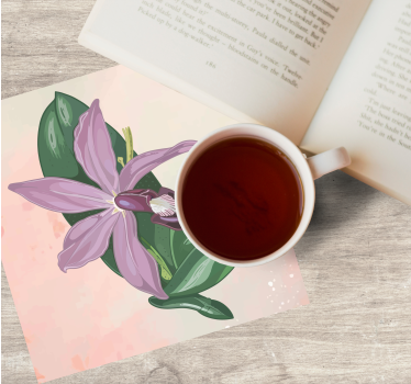 Elegant orchid blossom sodobni podstavki za kozarce - TenStickers