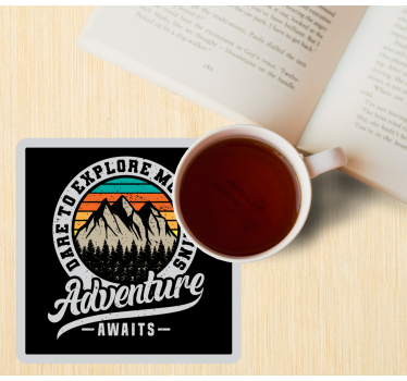 Explore mountains adventure podstavek za kozarce - TenStickers