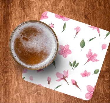 Floral inspired surface podstavek za kozarce pivo - TenStickers