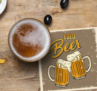 Frothy beer mugs podstavek za kozarce pivski - TenStickers