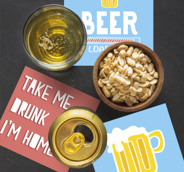 Fun beverage quotes podstavek za kozarce pivo - TenStickers
