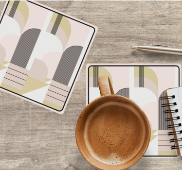 Geometric patterned feature podstavki za kozarce - TenStickers