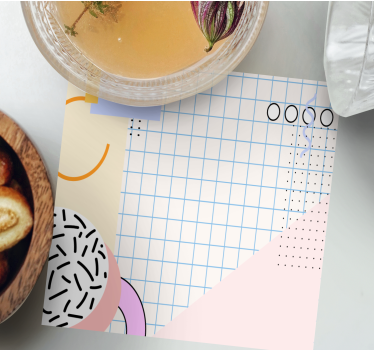 Geometric patterned mat podstavke za kozarce sodobni - TenStickers