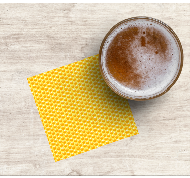 Honeycomb pattern surface podstavek za kozarce - TenStickers
