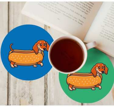 Jazbečar kuža sodoben podstavek za pijačo - TenStickers