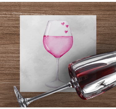 Kozarci vina moderna pijača podmetač - TenStickers